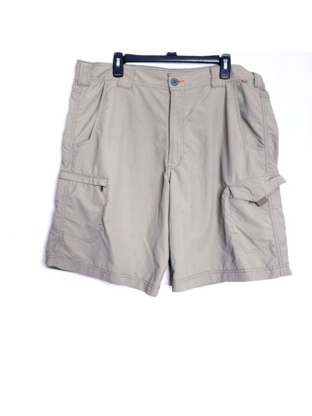 Pacific Trail Tan Khaki Nylon Cargo Shorts Men's Size 40